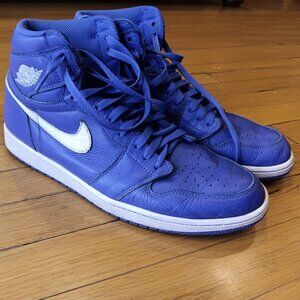 Air Jordan 1 Retro High OG BG 'Hyper Royal' (2018) Men's Used Size 13